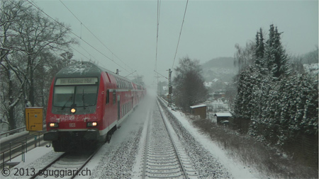 Vista dalla cabina - DB Steuerwagen (Germania)